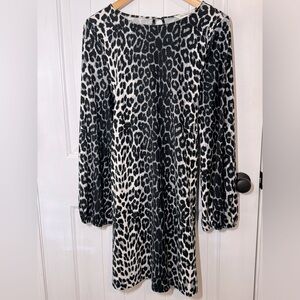 Davi & Dani Leopard Print Sheath Dress